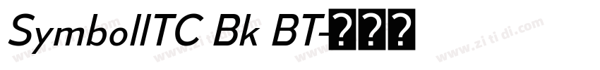 SymbollTC Bk BT字体转换